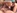 Gangbang interracial pour une blonde buveuse de sperme