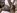 Melody, une panthere noire, bais�e par un petit blanc