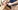 Une blonde  chatte poilue se faire remplir la bouche de sperme