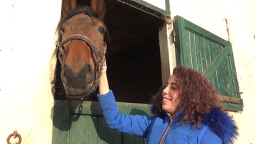 Melissa la cavalire de Saumur avec son mec